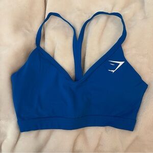 Gymshark V-Neck Sports bra (Blue)